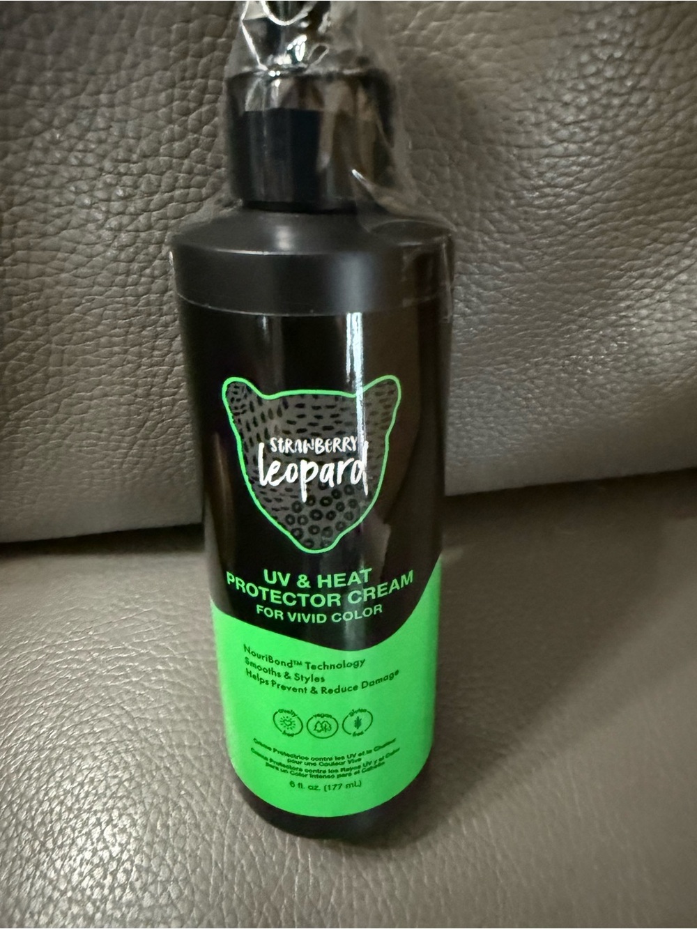 Strawberry Leopard UV & Heat Protector Cream – Green